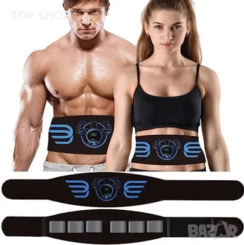 Нов Мускулен стимулатор Тренажор за коремни мускули Спорт ABS колан, снимка 3 - Фитнес уреди - 49919385