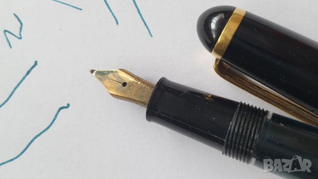 STAEDTLER Винтидж писалка черен целулоид - 14 k златeн писец, снимка 8 - Антикварни и старинни предмети - 45639086