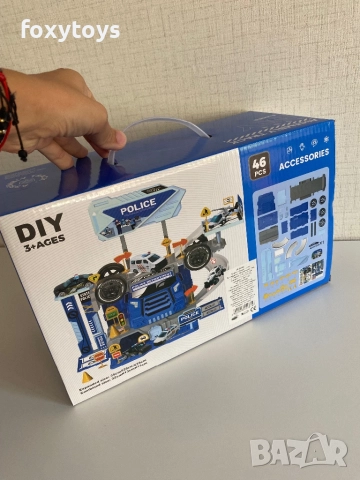 Полицейски камион - паркинг - 2 в 1, снимка 7 - Коли, камиони, мотори, писти - 51417320