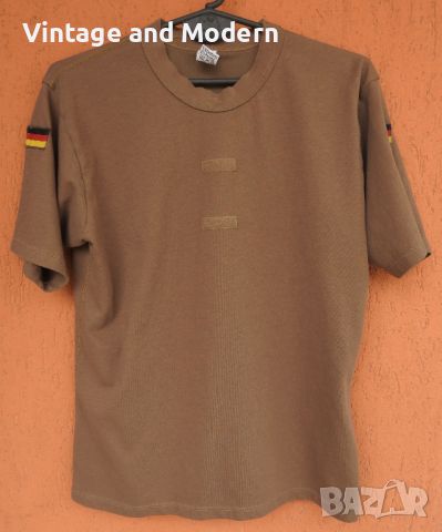 Бундесвер германска армия кафява тактическа тениска (М) 