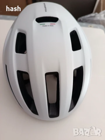 Унисекс велосипедна каска за възрастни ABUS POWERDOME, бяла (полярно бяла), размер S (51-55 см), снимка 7 - Аксесоари за велосипеди - 50886525