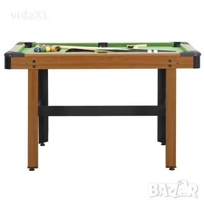 vidaXL Билярдна маса, 4 фута, 122x61x76 см, кафява(SKU:91948), снимка 4 - Други игри - 48824658