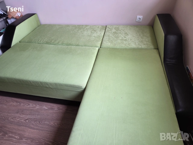 Ъглов диван с функция сън, снимка 5 - Дивани и мека мебел - 53947699