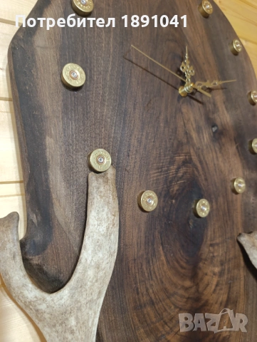 Подарък за ловец. Часовник от дърво. Ловен часовник , снимка 5 - Стенни часовници - 53612030