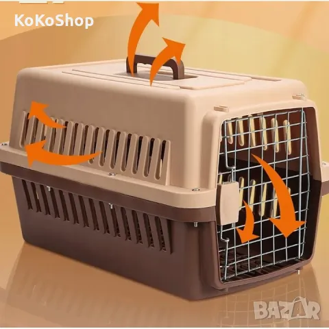 Клетка за домашни любимци-48х32х30 см./транспортна клетка за домашни любимци/чанта за домашни любимц, снимка 3 - Други стоки за животни - 49699167
