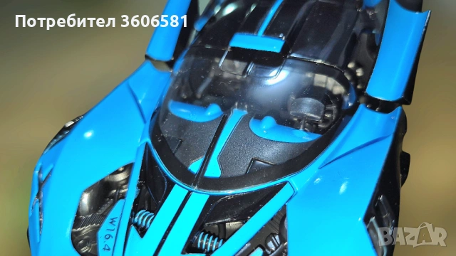 Метален Реалистичен модел на Bugatti Bolide , снимка 11 - Коли, камиони, мотори, писти - 48365026