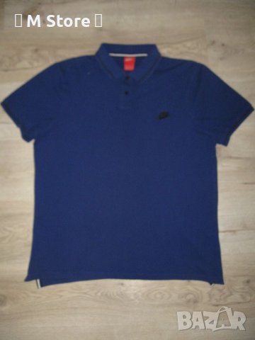 Nike  мъжка памучна тениска с яка XL размер, снимка 2 - Тениски - 46088191