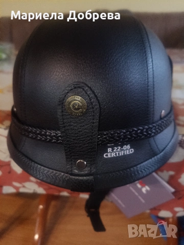 Ретро каска за мотор тип канчее...,, снимка 5 - Аксесоари и консумативи - 53204243