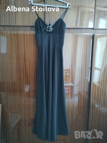 Дълга черна рокля или размяна , снимка 6 - Рокли - 46277138