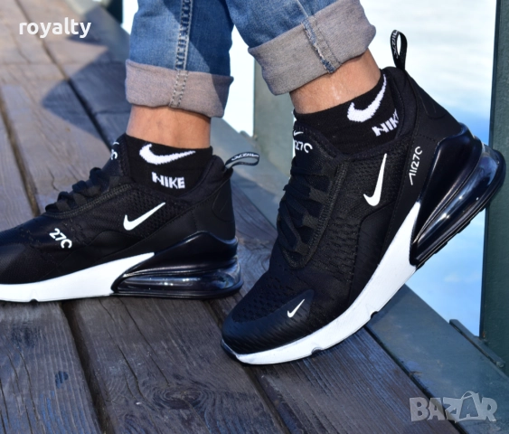 Дамски Маратонки Nike Air Max 270 Winter цвят: чрно-бяло