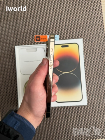 КАТО НОВ❗️ iphone 14PRO MAX ❗️Лизинг от 15E/мес ❗️MAX Gold златен, снимка 5 - Apple iPhone - 53455017