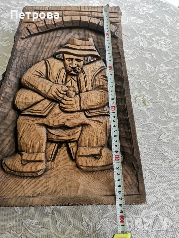 Голямо пано, дърворезба. , снимка 3 - Декорация за дома - 54262000