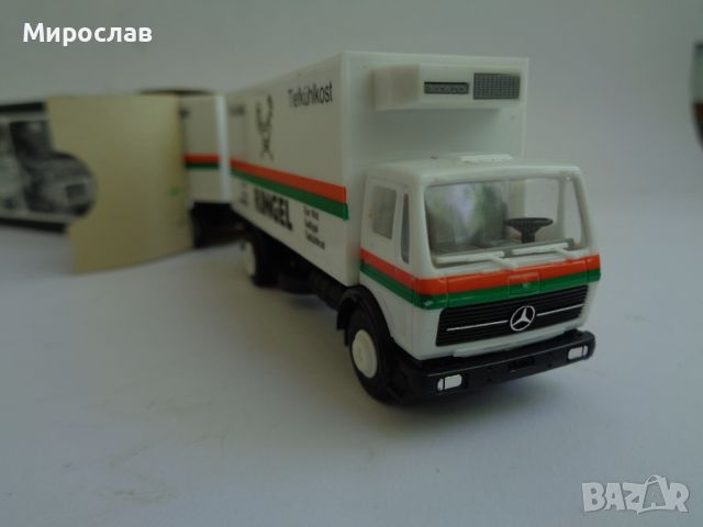 HERPA H0 1/87 MERCEDES BENZ КАМИОН МОДЕЛ КОЛИЧКА , снимка 3 - Колекции - 45900519