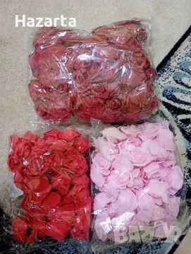 Изкуствени Рози от Фоам 6-7 см., снимка 4 - Изкуствени цветя - 49685559