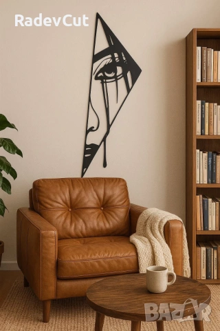 Метална стенна декорация – “Сълзи в геометрия”, снимка 2 - Картини - 53967537