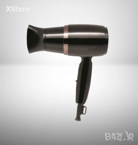 Сешоар Rosberg, 1600W, Черен/Бял, Сгъваема дръжка 2 години гаранция, снимка 6 - Сешоари - 52593699