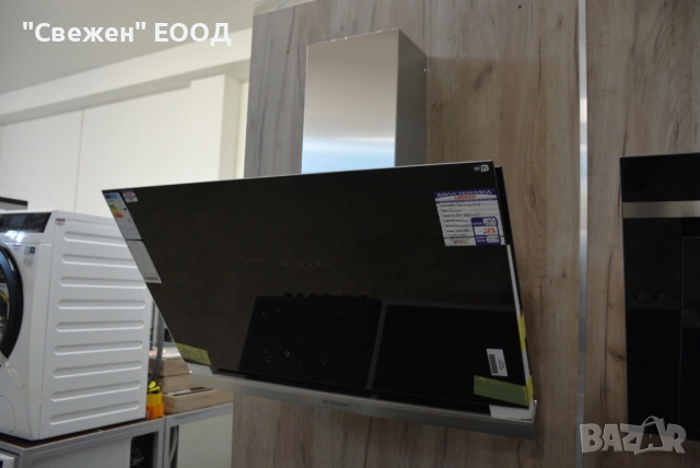 Мощен стъклен аспиратор Bosch DWK98PR60 T, снимка 4 - Абсорбатори - 53646743