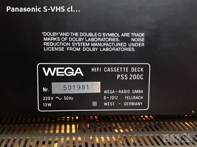 WEGA recivier+ casette deck HI-FI Made IN Germani, снимка 8 - Декове - 45808413