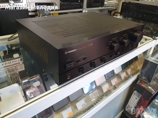 Усилвател Pioneer A-443 Две по 80 вата на 4 ома. В отлично техническо и визуално състояние., снимка 6 - Ресийвъри, усилватели, смесителни пултове - 47218133