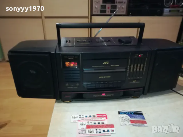 JVC PC-V66 BIG BOOMBOX ВНОС FRANCE 3011241332LKWC, снимка 1 - Радиокасетофони, транзистори - 48164849