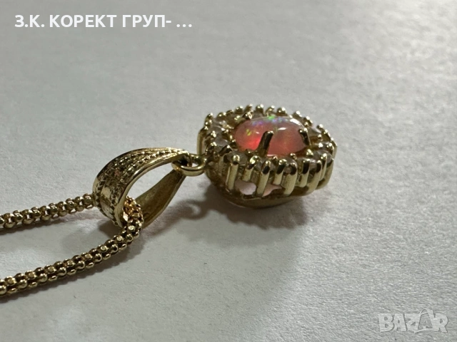 Златно колие 14K, 4,85гр, снимка 3 - Колиета, медальони, синджири - 54156541