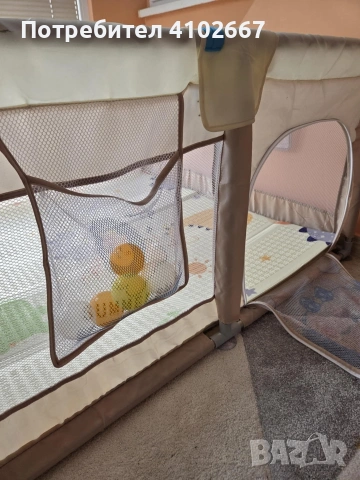 Бебешка кошара / парк – много запазена.Размери дължина 125см, височина 64см, снимка 3 - Кошарки - 53350449