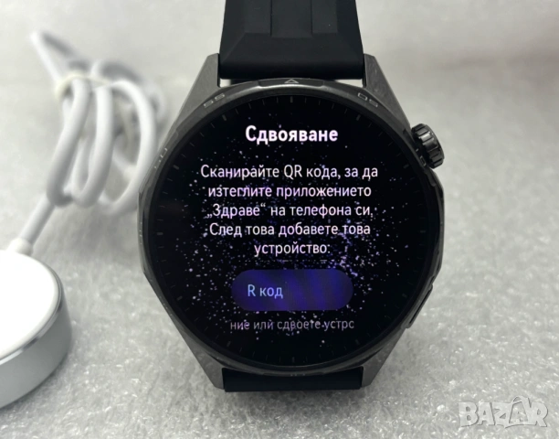Перфектен! Смарт часовник HUAWEI WATCH GT 6 Black ATM-B19, 46 мм., GPS, ПУЛСОМЕР, SP, снимка 2 - Смарт часовници - 53985432
