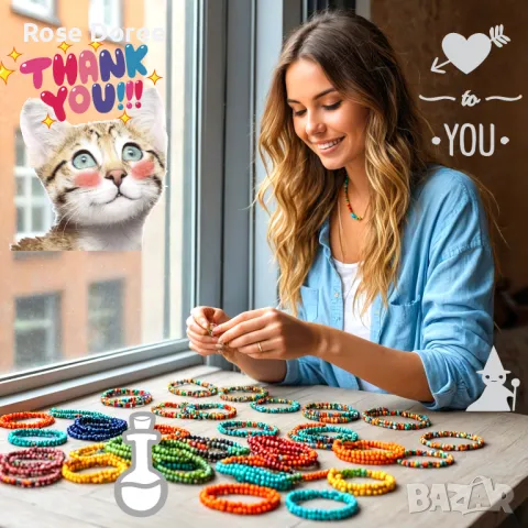 Smile Blissful Beads Енергийна Гривна Усмивка за Прекрасен и Щастлив ден Емоджи , снимка 7 - Гривни - 47170942