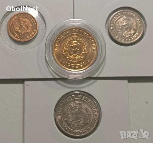 UNC Монети 1, 5, 10 и 20 стотинки (1951-1954) НОВИ - банково състояние, снимка 2 - Нумизматика и бонистика - 52521497