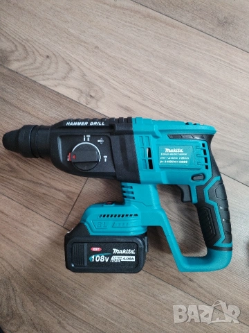 комплект 4 в 1 винтоверт ъглошлайф перфоратор гайковерт 4 батерии едно зарядно, снимка 4 - Други инструменти - 53629151