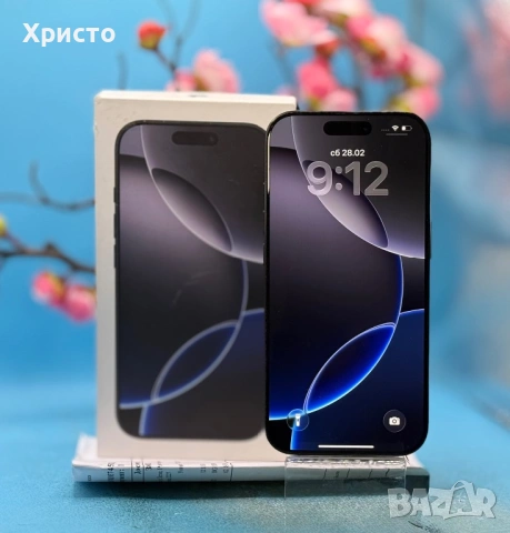 ГАРАНЦИОНЕН!!! Apple iPhone 16 Pro, 128GB, 5G, Black Titanium , снимка 4 - Apple iPhone - 53662460
