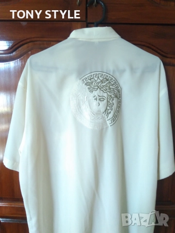 VERSACE Оригинал Нова Мъжка Риза с Яка L, снимка 2 - Ризи - 51667786