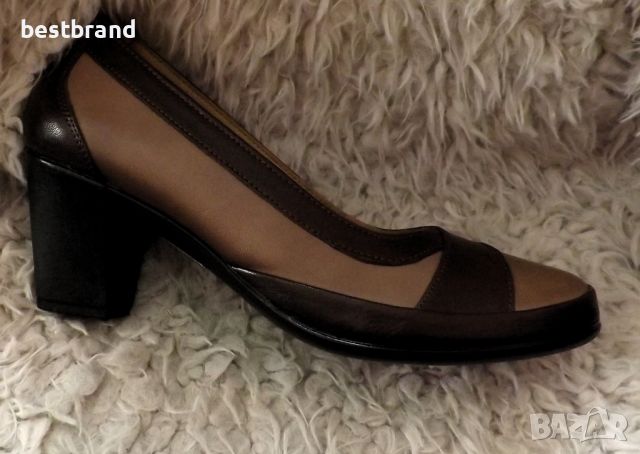 Дамски обувки от естествена кожа , на ток, код 702/95, снимка 8 - Дамски обувки на ток - 46443357