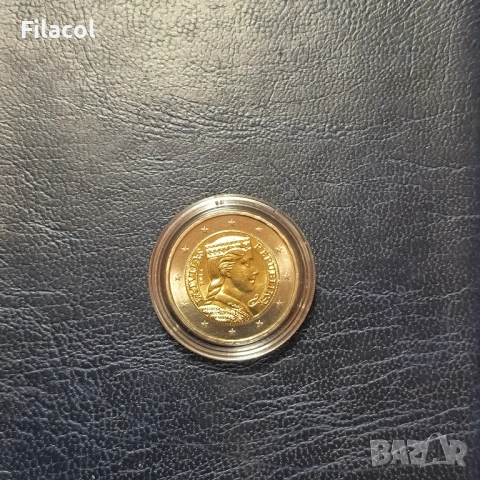 Латвия 2 евро 2014 Пэрвата национална монета на Латвия UNC