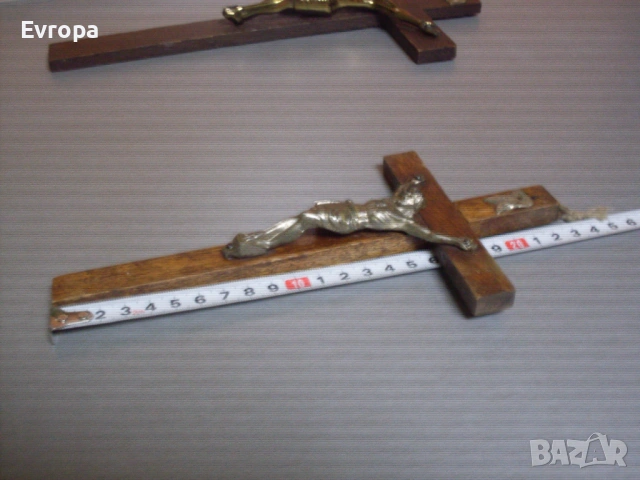 Дървен кръст- разпятие., снимка 5 - Декорация за дома - 49623185