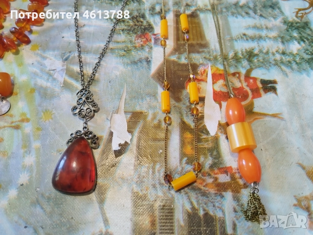 Бижута от балтийски кехлибар, снимка 3 - Антикварни и старинни предмети - 52157705