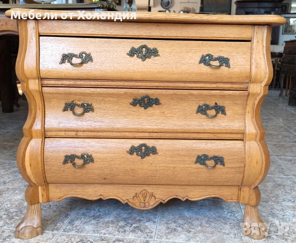 Дъбов скрин Чипъндейл, снимка 2 - Скринове - 53782636