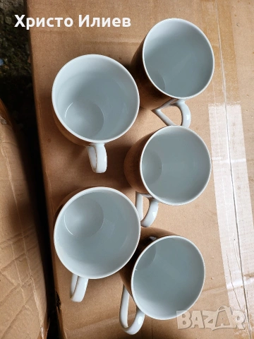 Комплект за хранене от порцелан van Well Ella чинии чаши купички сервиз, снимка 7 - Сервизи - 53762295