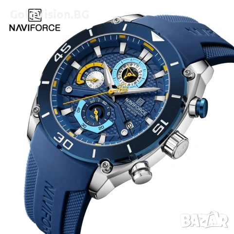 NAVIFORCE 8038 – спортно-елегантен мъжки часовник хронограф, снимка 2 - Мъжки - 54247830