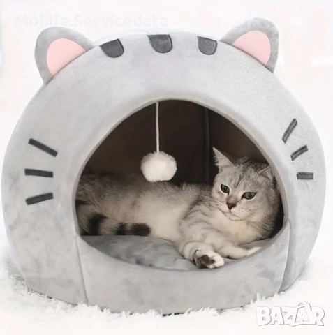 Уютна Легълка Тип Пещера за Котки Размер М