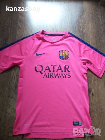 Nike Barcelona Training Jersey Football Shirt - мъжка футболна тениска С, снимка 4 - Тениски - 45983032