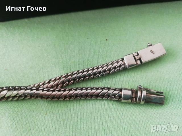 сребро, гривни и ланец , снимка 9 - Колиета, медальони, синджири - 52850545