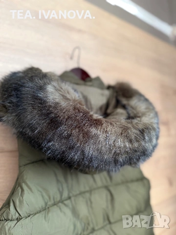 Дамски зелен дълъг елек / грейка, снимка 4 - Елеци - 53618396