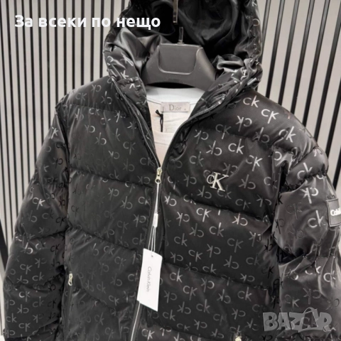 Calvin Klein Мъжко Черно Зимно Яке Келвин Клайн Код A864, снимка 2 - Якета - 51627485