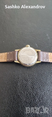 Bergana - механичен дамски часовник с ръчно навиване - Incabloc  - неработещ за профилактика, снимка 4 - Дамски - 53795829