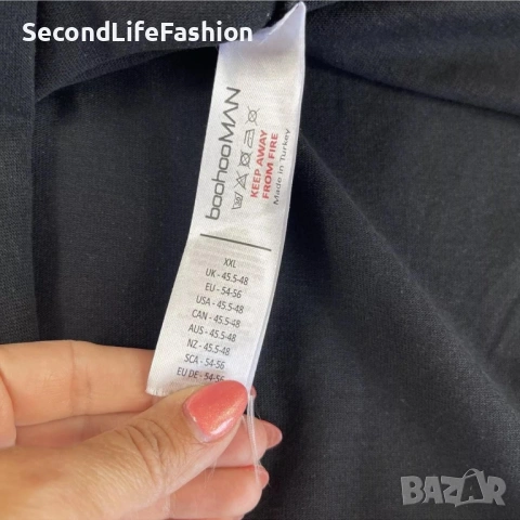 Тениска Boohoo Man Los Angeles Studio черна размер XXL, снимка 3 - Тениски - 53203953