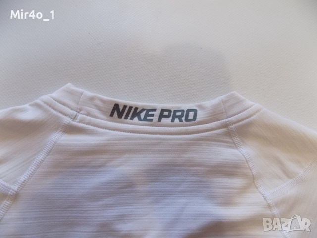 блуза nike pro найк тениска термо оригинална спорт фитнес крос мъжка M, снимка 4 - Спортни дрехи, екипи - 44943143