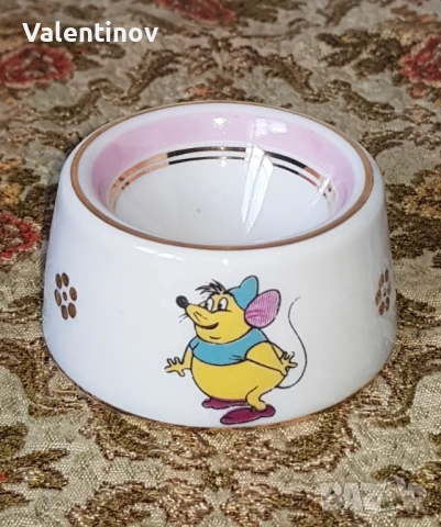 Старинна порцеланова поставка за яйце- Лимож- Франция 