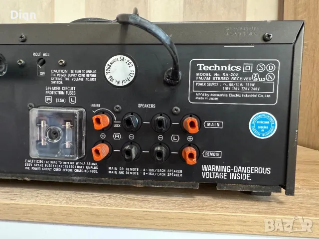 Technics SA-202, снимка 12 - Ресийвъри, усилватели, смесителни пултове - 50317067
