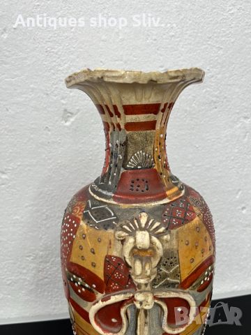 Японска порцеланова ваза. №5413, снимка 7 - Колекции - 45804767